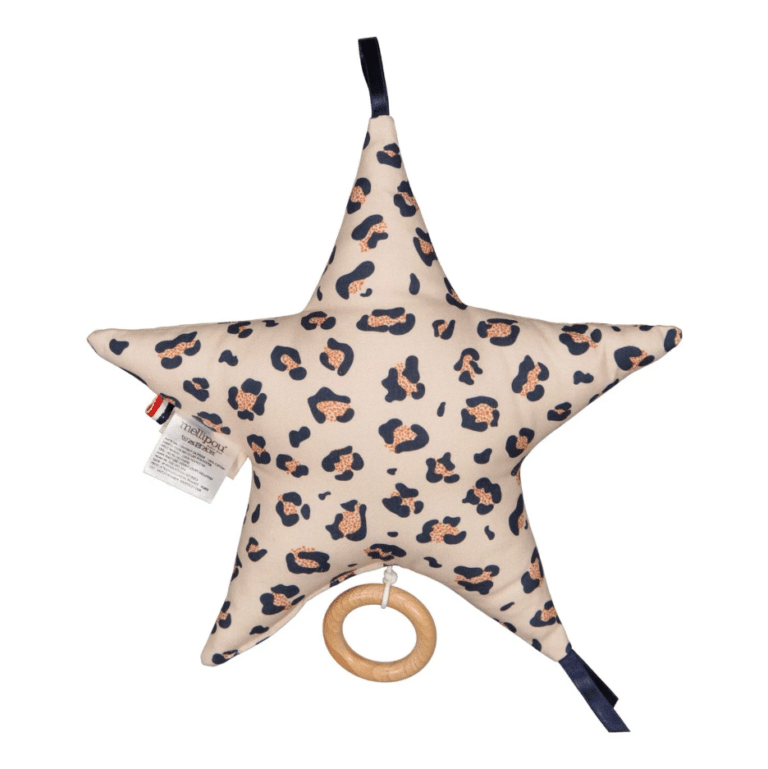 Coussin musical Étoile “Baker Léopard” - Game of Thrones – Mellipou - Vu de dos sur fond blanc
