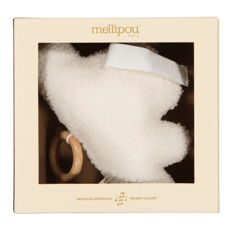 Coussin musical minibam nuage “Donna” - Stevie Wonder – Mellipou - Vu de face sur fond blanc