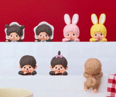 Monchhichi® Hippers - Sonny Angel, vue d'ambiance avec l'ensemble de la collection