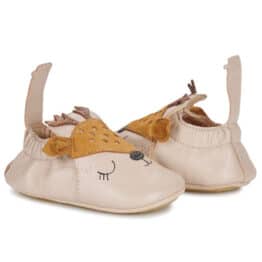 Chaussons Blublu biche - Beige - Easy Peasy, vue de côté sur fond blanc