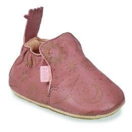 Chaussons Blublu constellation - Rose - Easy Peasy, vue de côté sur fond blanc