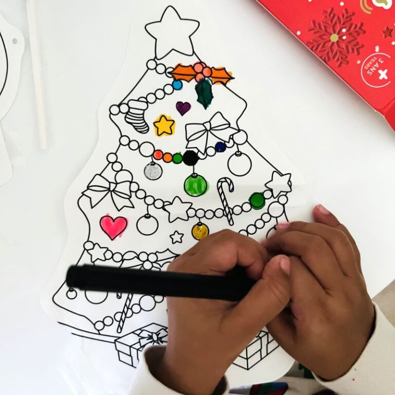 Coloriages gonflables - Noël - Ara Créative, vue d'ambiance du coloriage étoile