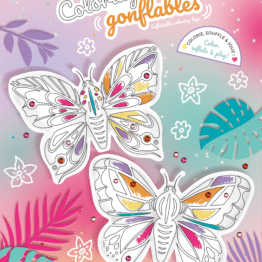 Coloriages gonflables - Papillons - Ara Créative, vue de l'emballage sur fond blanc