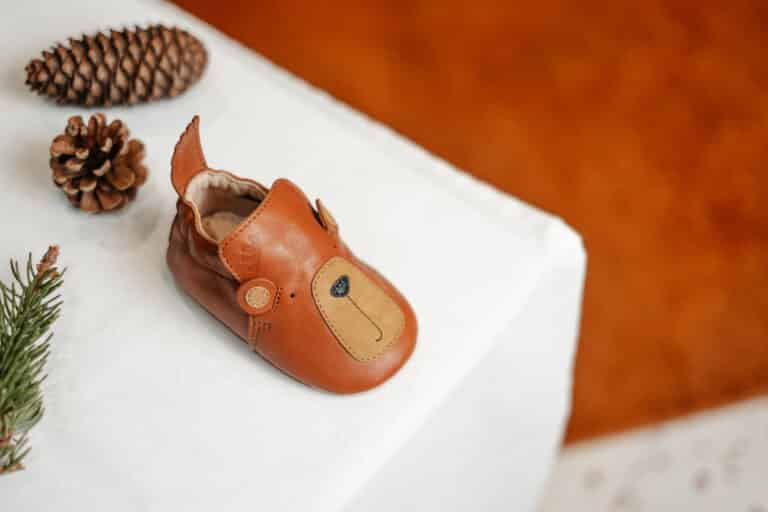 Chaussons Blublu ours - Marron - Easy Peasy, vue d'ambiance de face