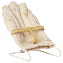 Transat fleuri et à pois - Micro - Maileg, vue de l'autre côté sur fond blanc - Idées cadeaux Noël 2025, Liste de naissance, Magasin pour bébé à Vannes Lorient