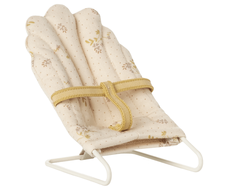 Transat fleuri et à pois - Micro - Maileg, vue de l'autre côté sur fond blanc - Idées cadeaux Noël 2025, Liste de naissance, Magasin pour bébé à Vannes Lorient