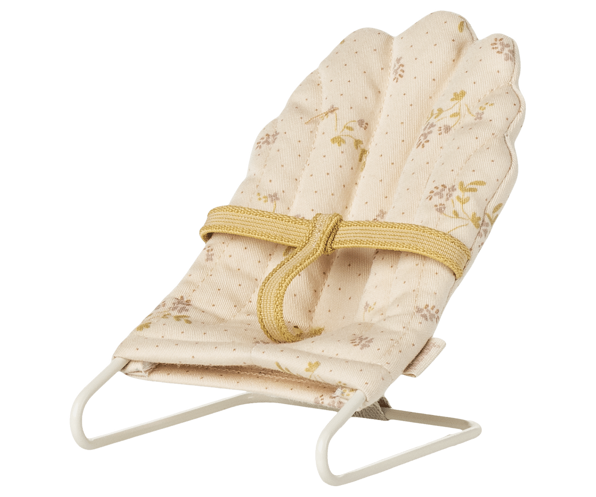 Transat fleuri et à pois - Micro - Maileg, vue de côté sur fond blanc - Idées cadeaux Noël 2025, Liste de naissance, Magasin pour bébé à Vannes Lorient