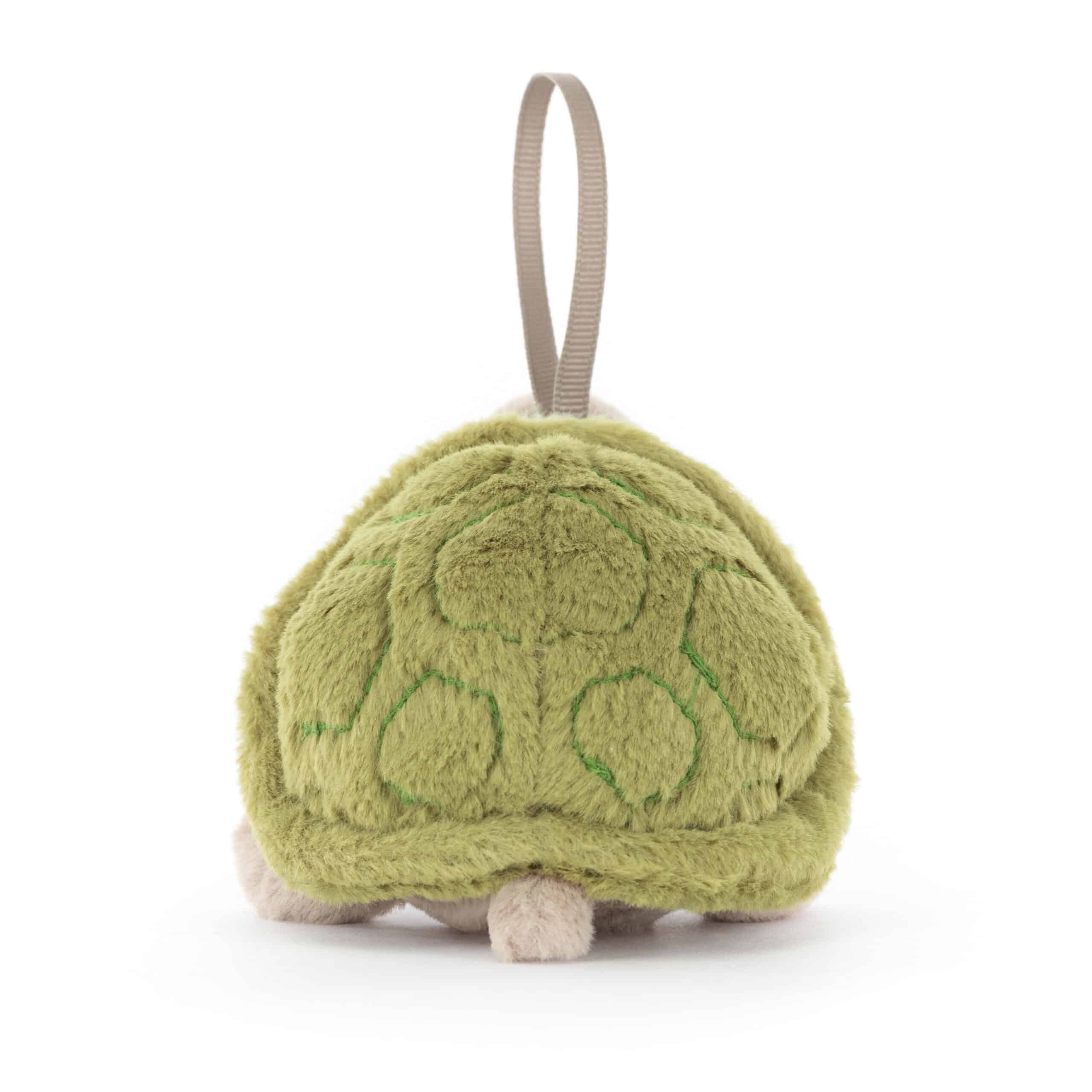 Décoration de sapin – Timmy la Tortue – Jellycat - Vue de dos sur fond blanc