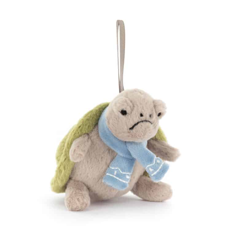 Décoration de sapin – Timmy la Tortue – Jellycat - Vue de face sur fond blanc