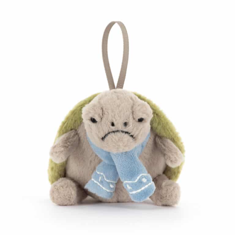 Décoration de sapin – Timmy la Tortue – Jellycat - Vue de face sur fond blanc