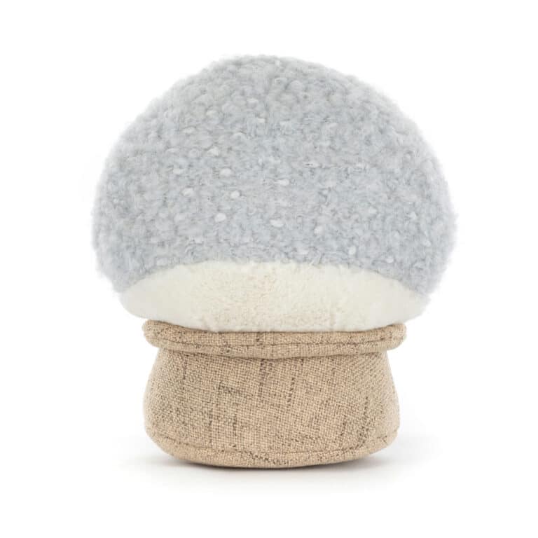 Doudou amuseables boule à neige de Jellycat - Vu de dos sur fond blanc
