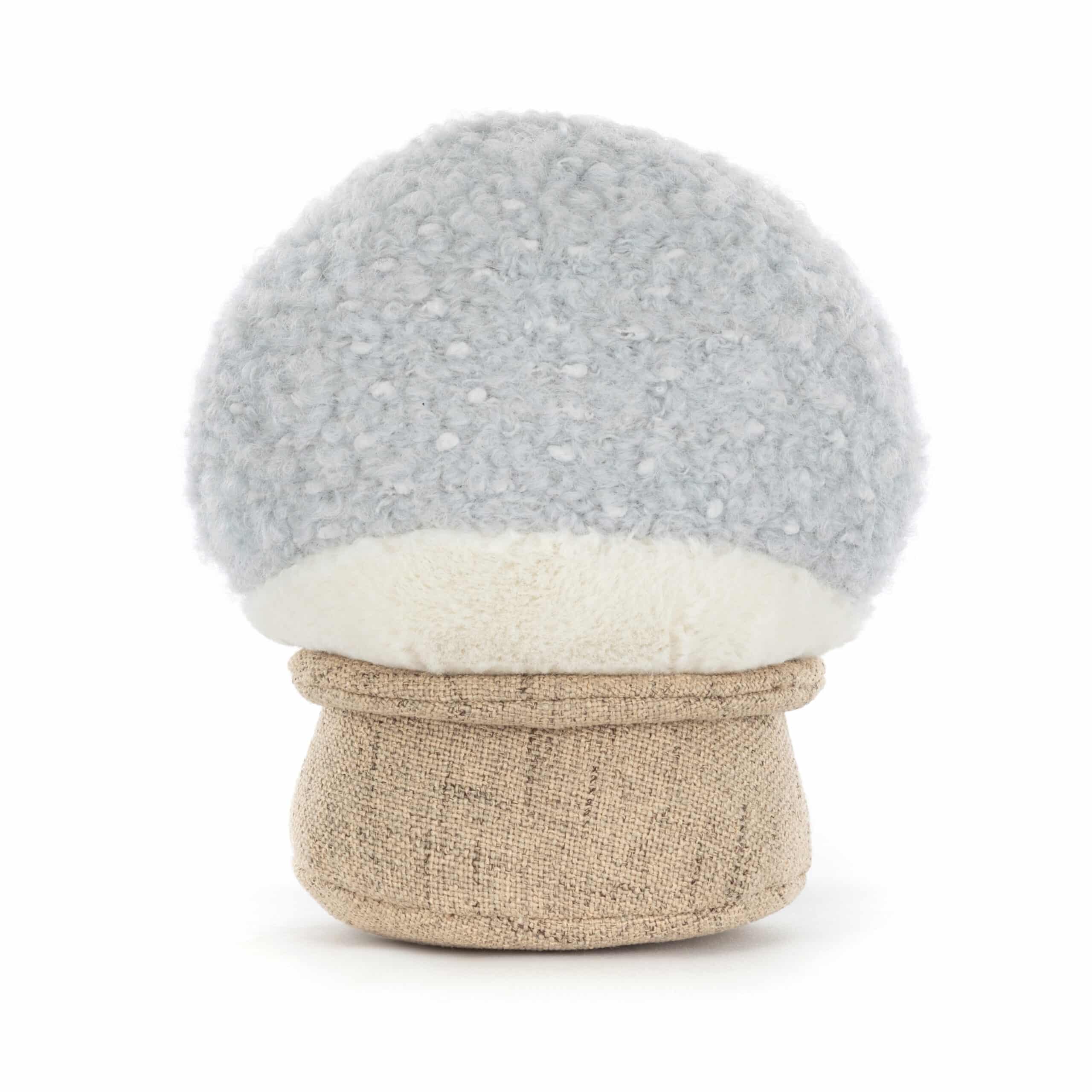 Doudou amuseables boule à neige de Jellycat - Vu de dos sur fond blanc