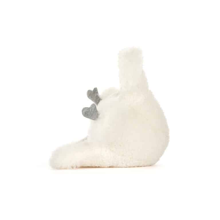 Doudou Amuseables Snowflake – Un flocon d'hiver à câliner de Jellycat - Vu de côté sur fond blanc