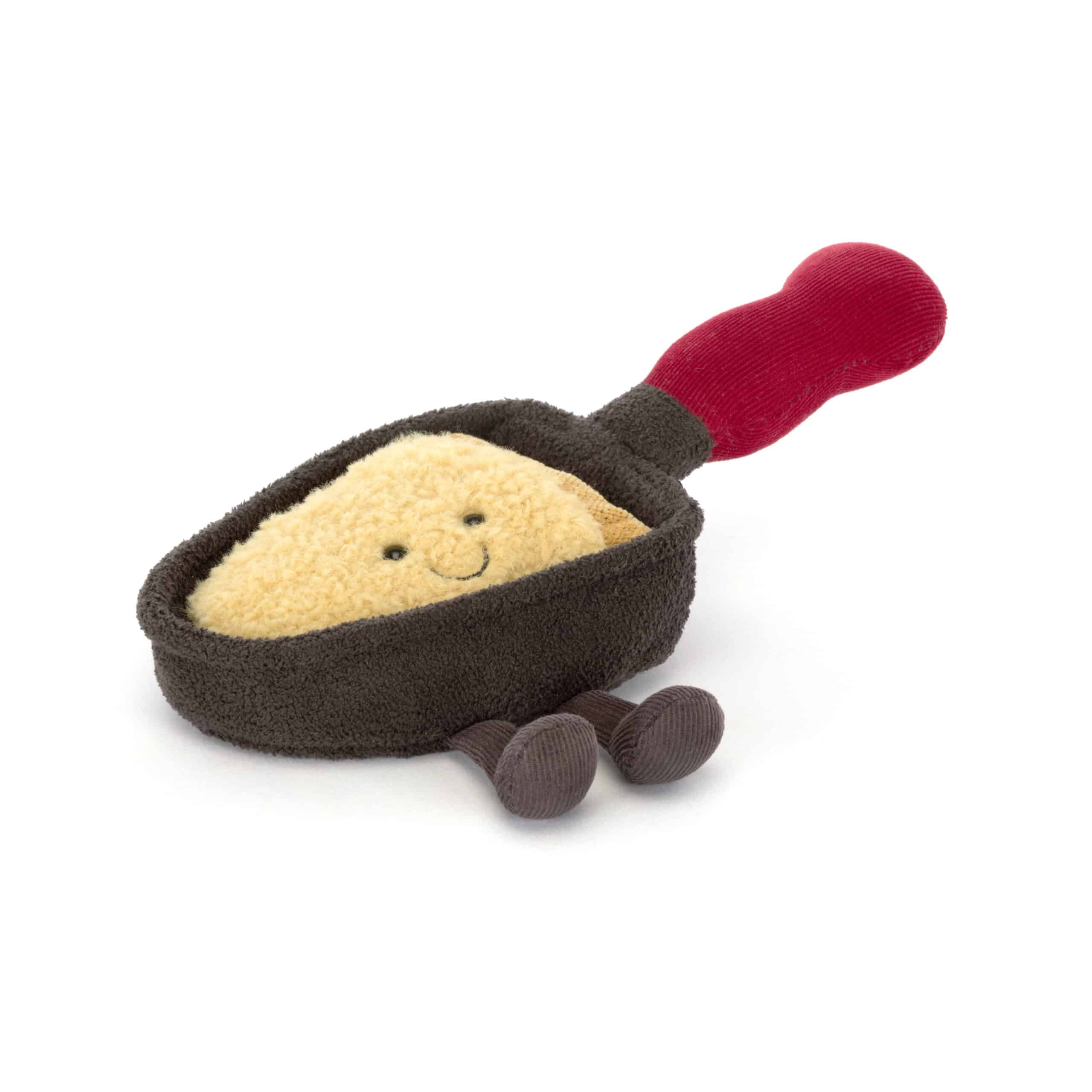 Doudou amuseables raclette de Jellycat - Vu de face sur fond blanc