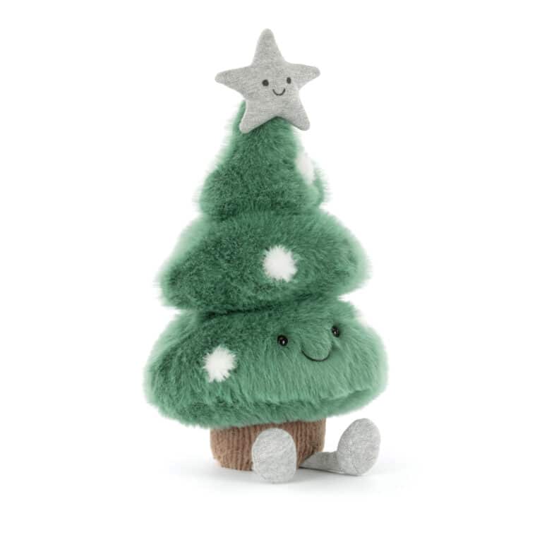Doudou amuseables Sapin de Noël - Jellycat - Vu de face sur fond blanc