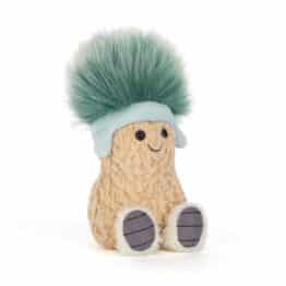 Doudou cacahuète après ski de Jellycat - Vu de face sur fond blanc
