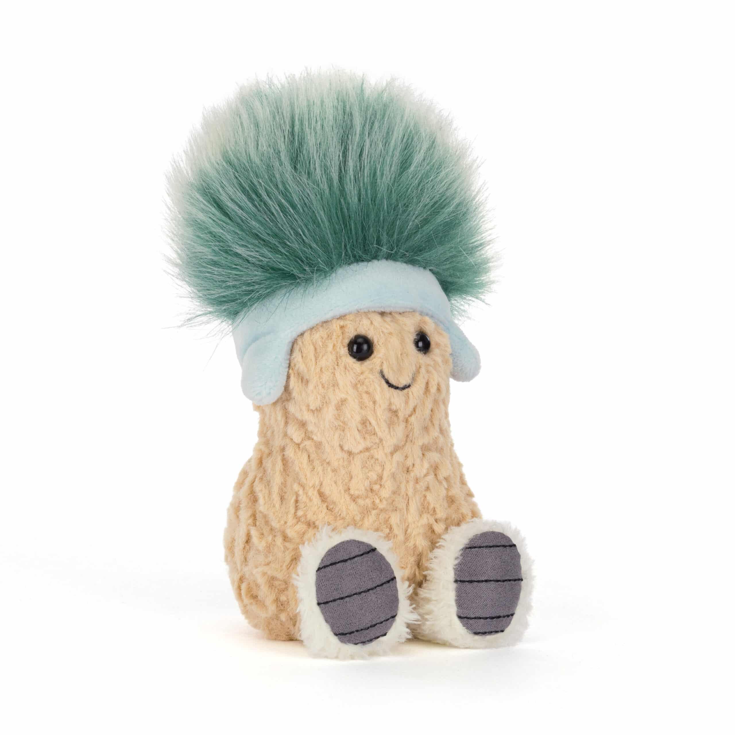 Doudou cacahuète après ski de Jellycat - Vu de face sur fond blanc