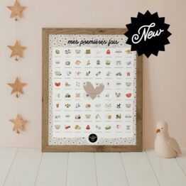 Affiche « Mes premières fois – Ourson » - Les Petites Dates - Vue de face