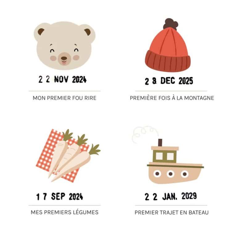 Affiche « Mes premières fois – Ourson » - Zoom