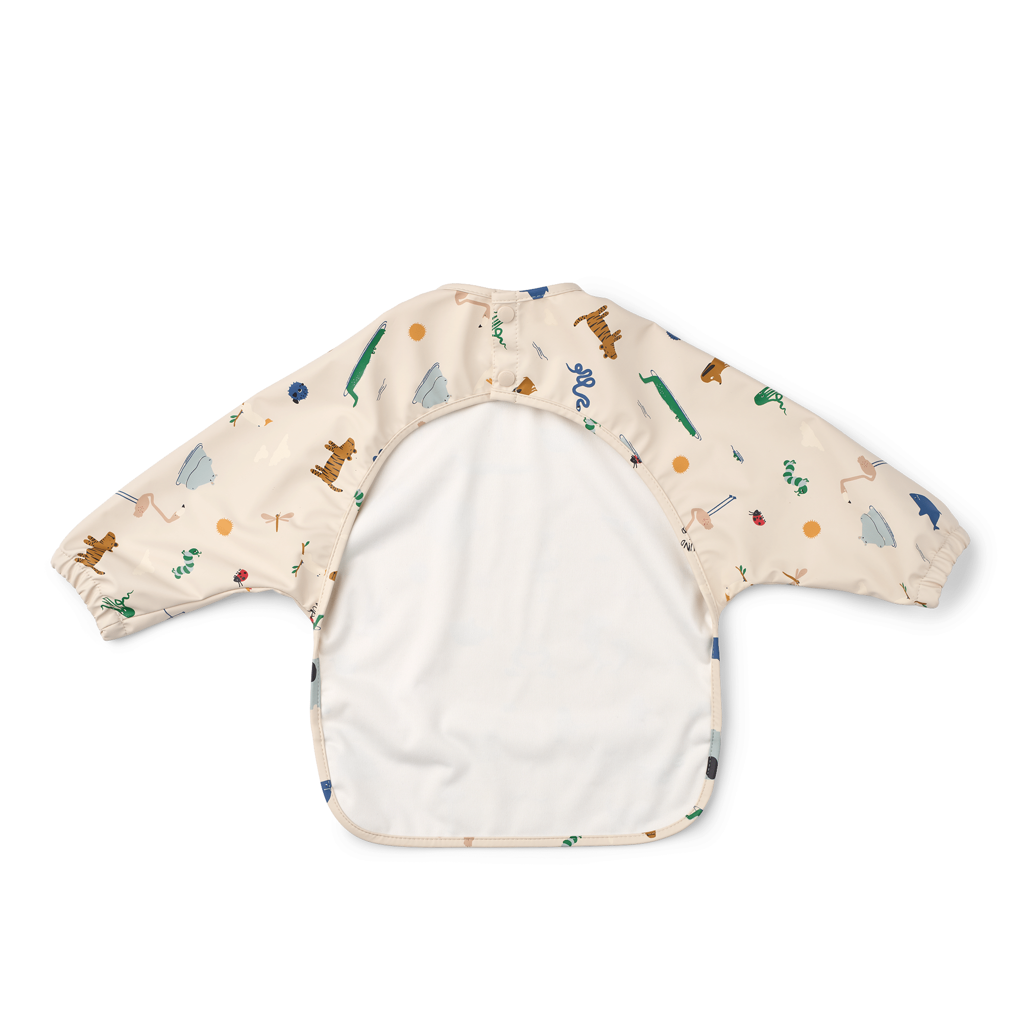 Bavoir à manches longues – À travers le monde – Liewood - Vu de dos sur fond blanc