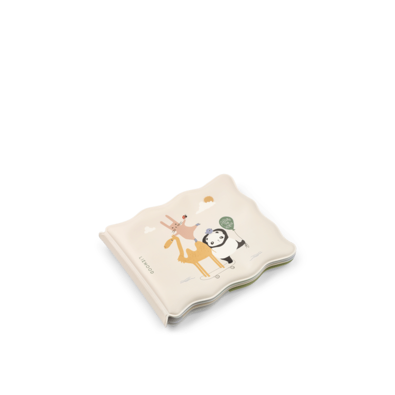 Livre de bain magique – À travers le monde - Liewood - Vu de face sur fond blanc