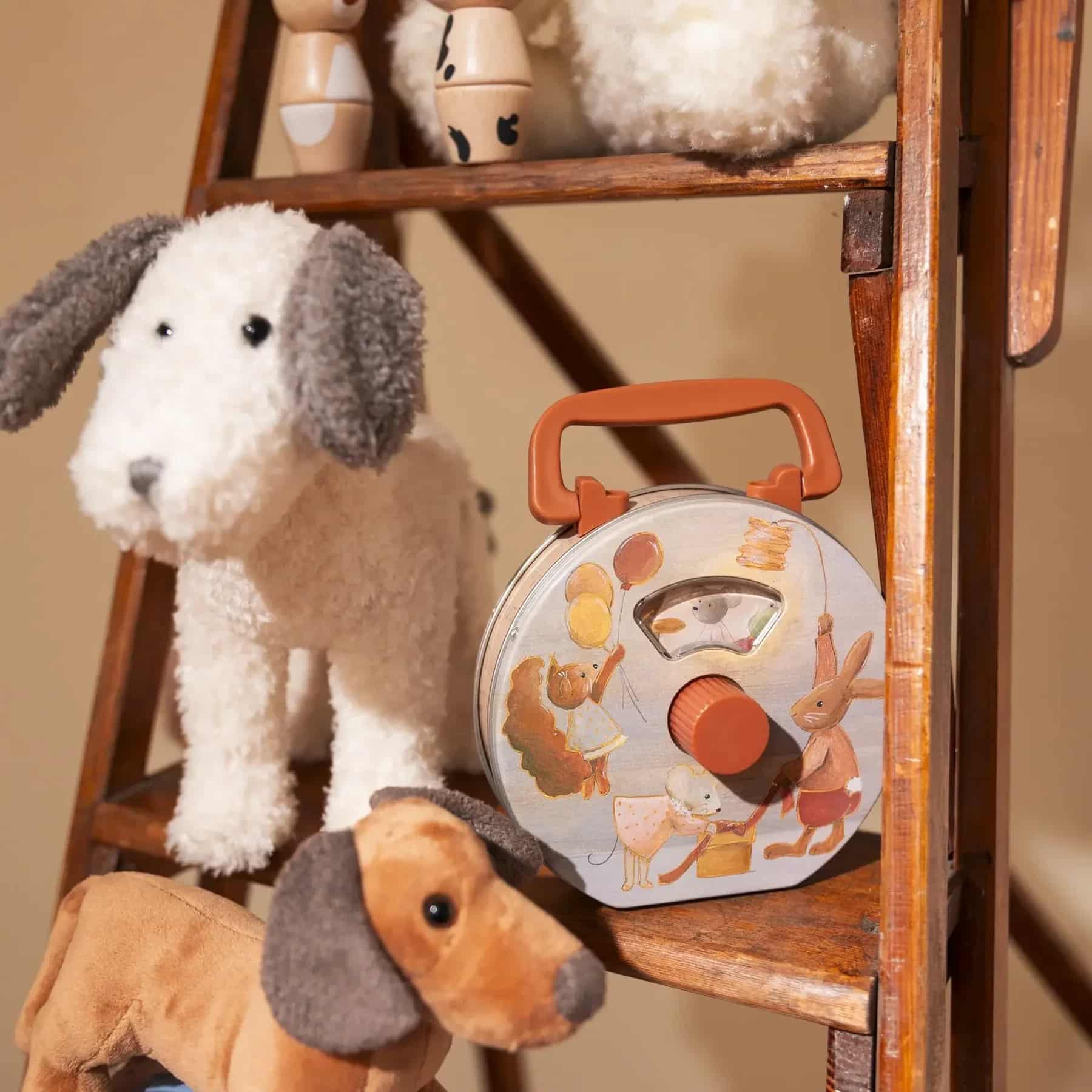 Boîte à musique, idée cadeau Noël 2025, liste de naissance, jouet musical bébé, boutique de bébé Vannes, Little Marmaille