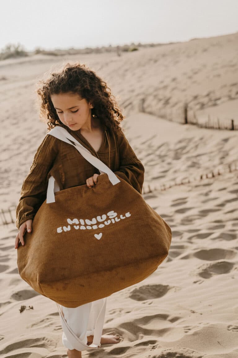 Sac XL Velours “Minus en Vadrouille” - Zakuw - Ambiance