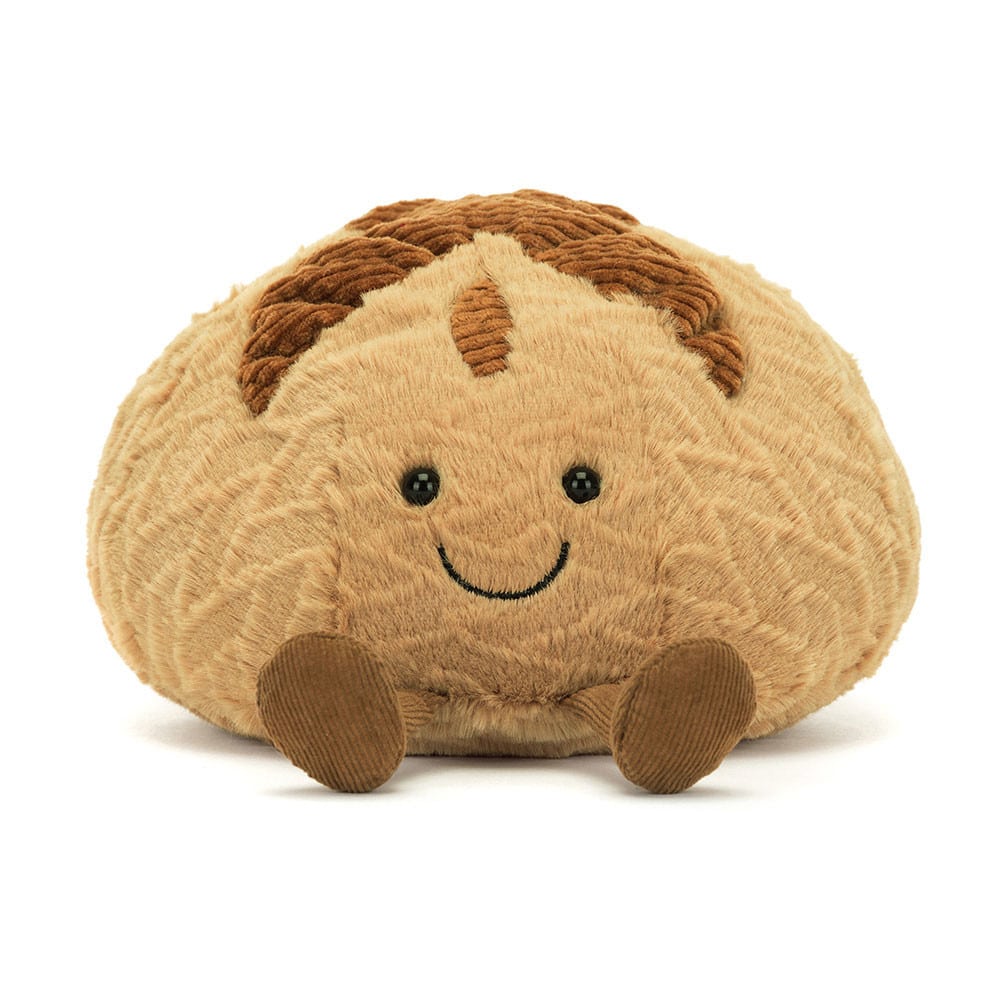Doudou Amuseables Levain - Jellycat, vue de face sur fond blanc