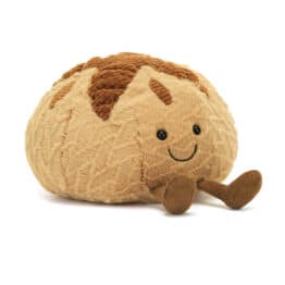Doudou Amuseables Levain - Jellycat, vue de biais sur fond blanc