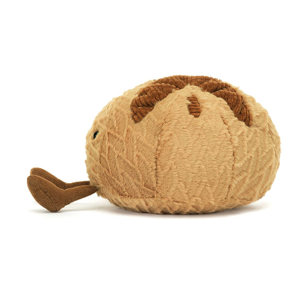 Doudou Amuseables Levain - Jellycat, vue de côté sur fond blanc