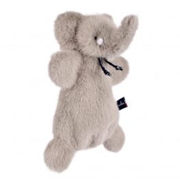 Marionnette Sowen éléphant - Gris souris- Maïlou - vue de profil sur fond blanc