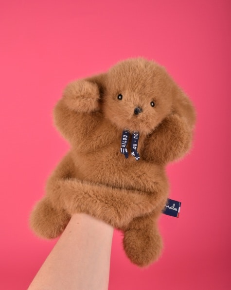 Marionnette Chien Sowen – Caramel salé - Maïlou - ambiance