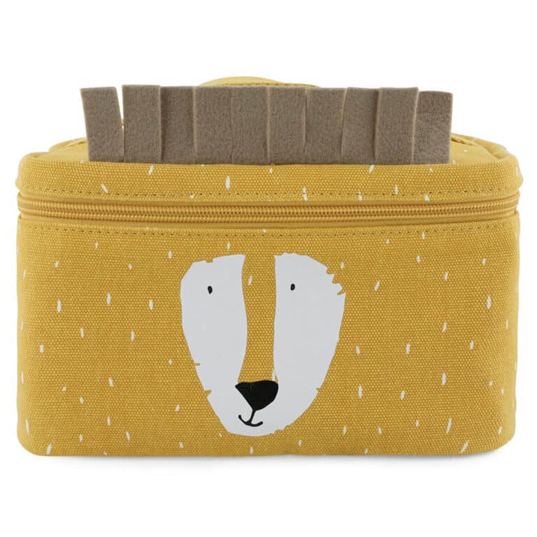 Sac repas isotherme - Mr Lion - Trixie Baby, vue de face sur fond blanc