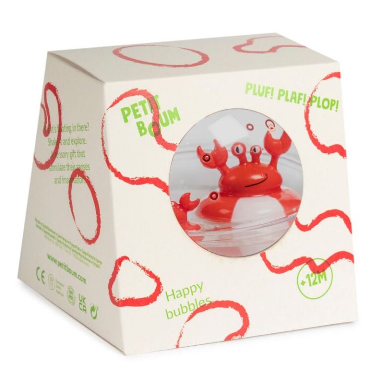 jouet de bain, balle sensorielle de bain, jouets bébé, idées cadeaux originale de naissance, liste de naissance, petit boum jouet de bain, idées cadeaux Noël, Little Marmaille magasin de jeux à Vannes Lorient