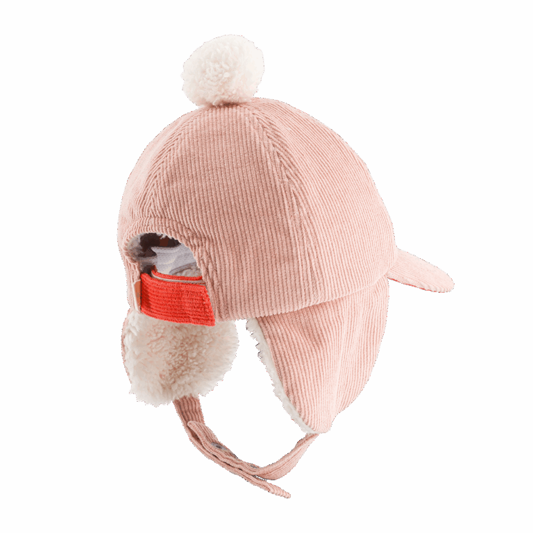 Casquette Chapka DRAMA QUEEN Rose – Chamaye - Vue de dos sur fond blanc