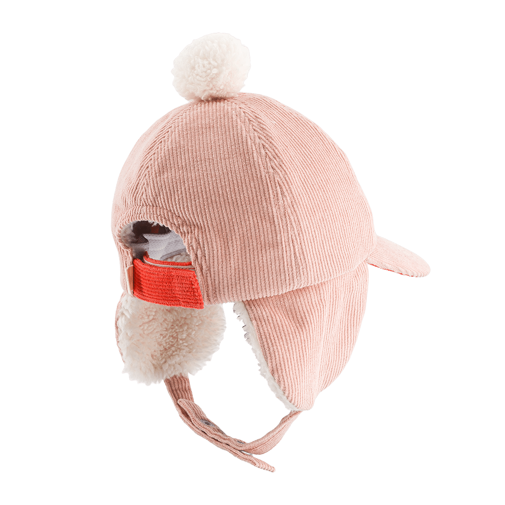 Casquette Chapka DRAMA QUEEN Rose – Chamaye - Vue de dos sur fond blanc