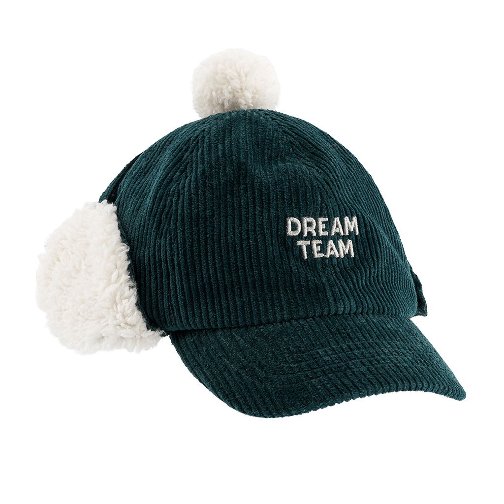 Casquette Chapka Dream Team Vert Foncé – Chamaye - Vue de côté sur fond blanc