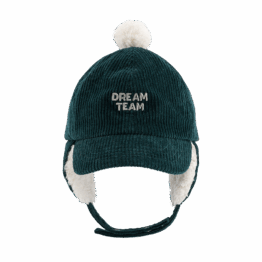 Casquette Chapka Dream Team Vert Foncé – Chamaye - Vue de face sur fond blanc