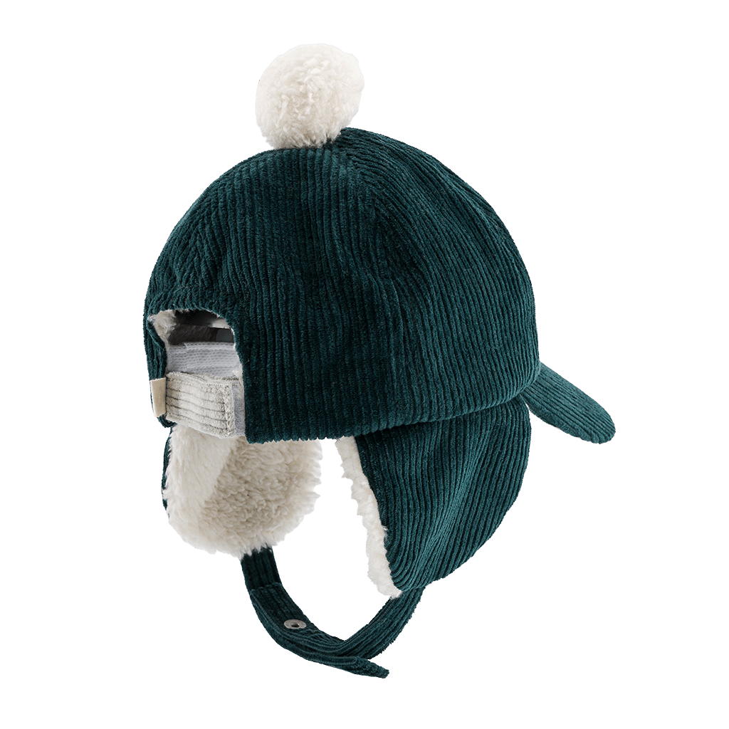 Casquette Chapka Dream Team Vert Foncé – Chamaye - Vue de dos sur fond blanc