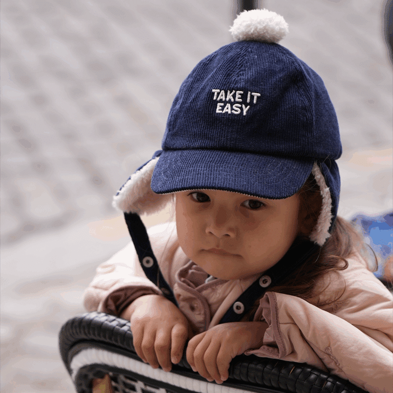 Casquette Chapka Take It Easy - Bleu Marine – Chamaye - Portée