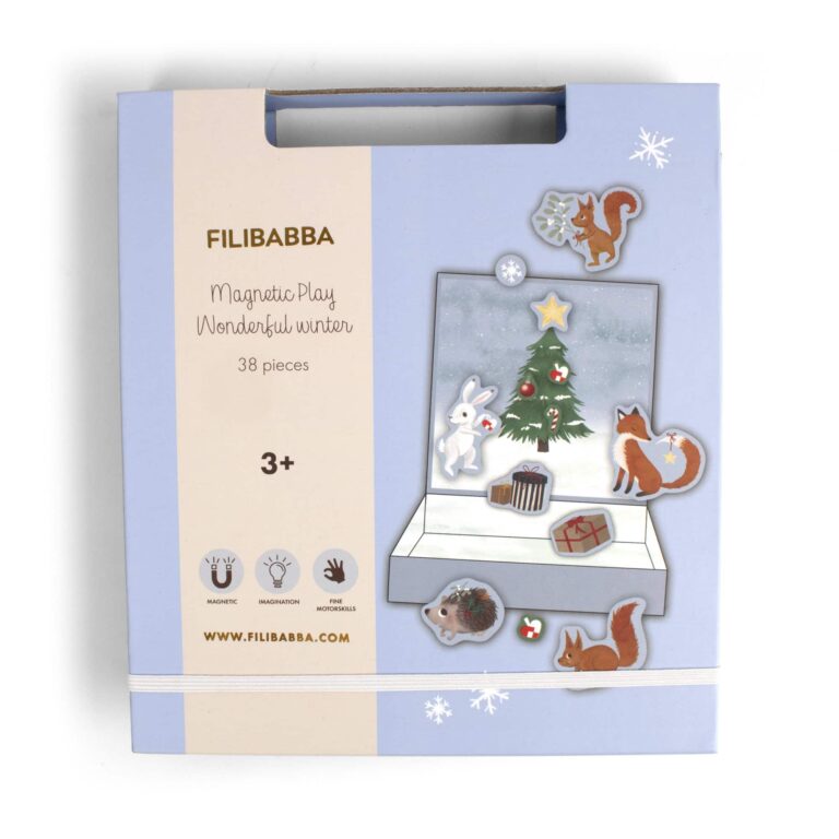 Jeu magnétique - Hiver merveilleux - Filibaba - Vu de face sur fond blanc