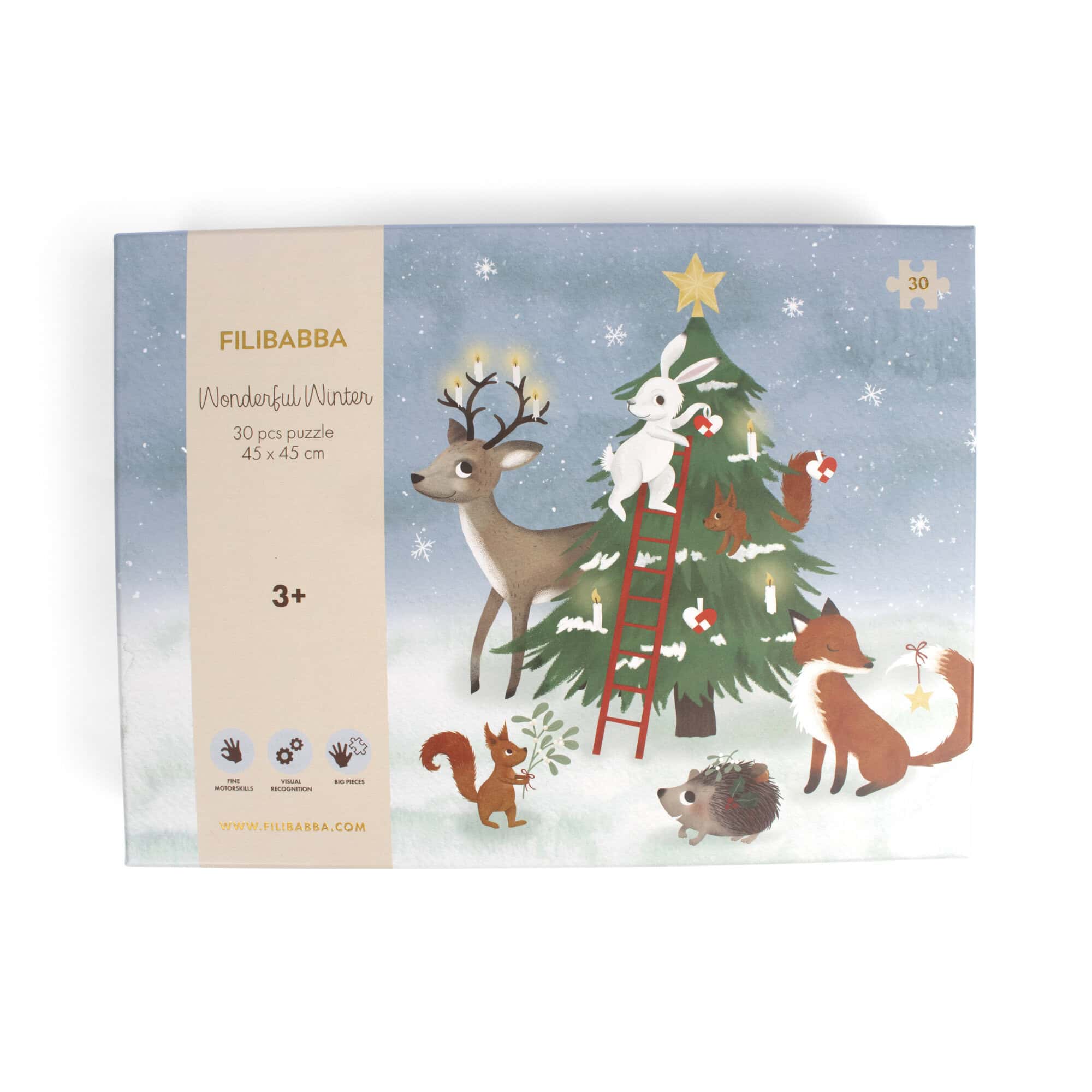 Puzzle 30 pièces – Amis de la Forêt – Filibabba - Vu de face sur fond blanc