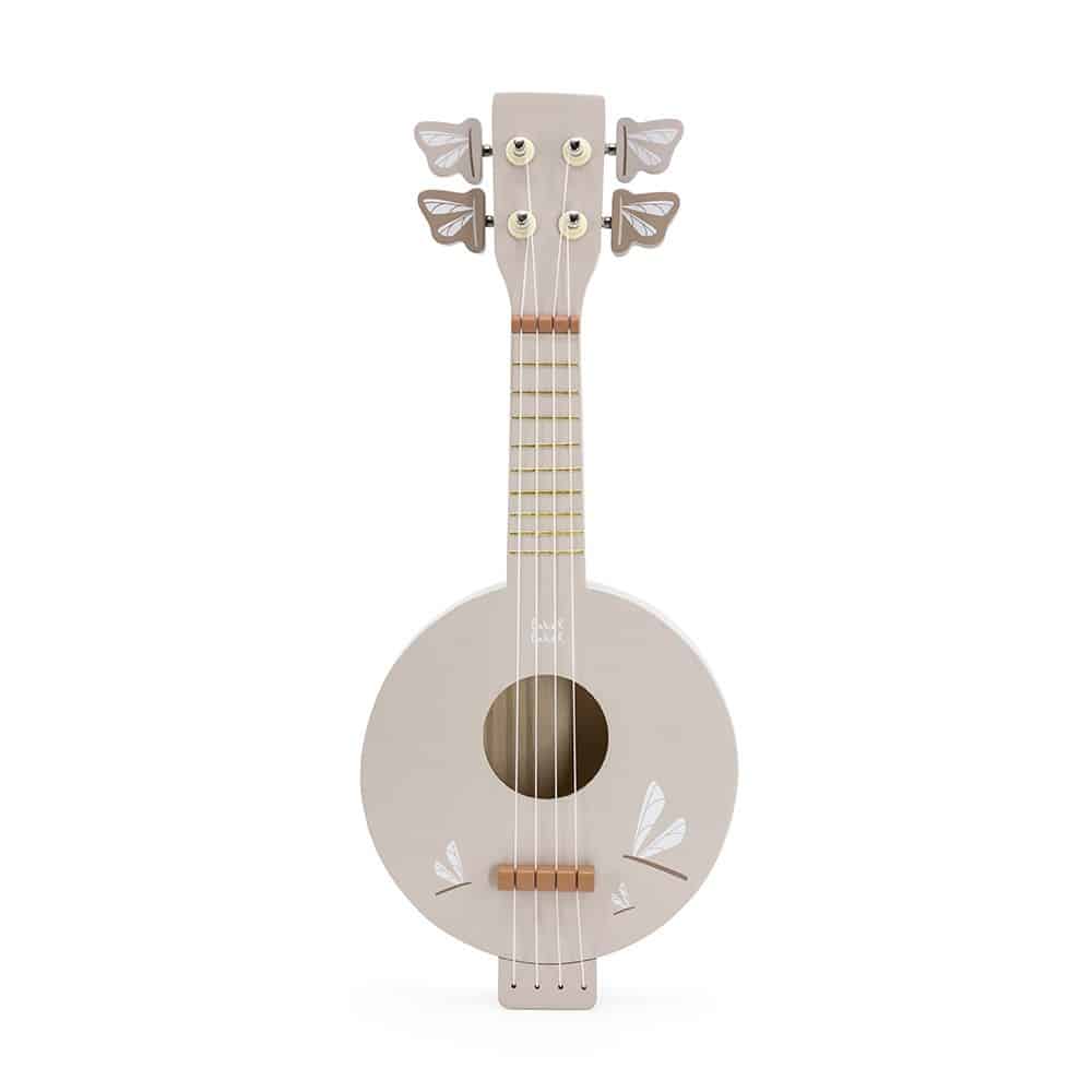 Banjo en bois Label Label – Couleur Nougat - Vu de face sur fond blanc