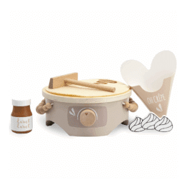 Crêpière en bois – Label Label - Vue de face sur fond blanc