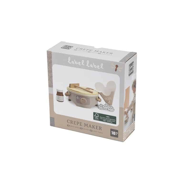 Crêpière en bois – Label Label - Vue de face sur fond blanc