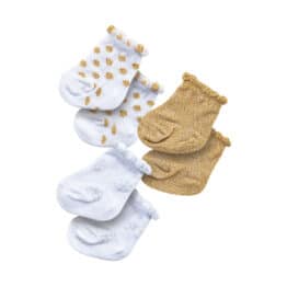 Paire de chaussettes pour poupée – Taille 28 à 35 cm - Vu de face sur fond blanc