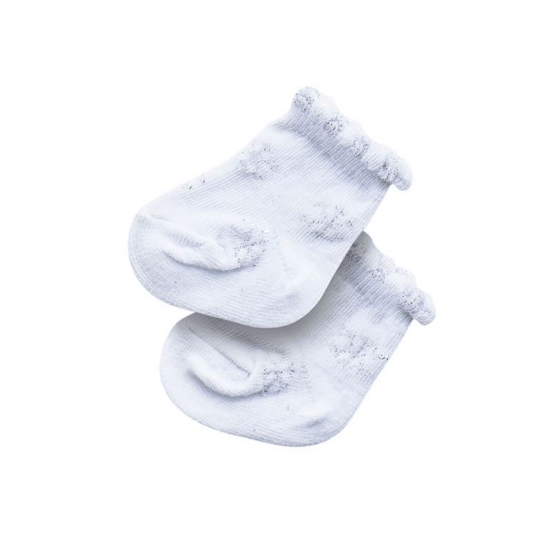 Paire de chaussettes pour poupée – Taille 28 à 35 cm - Vu de face sur fond blanc