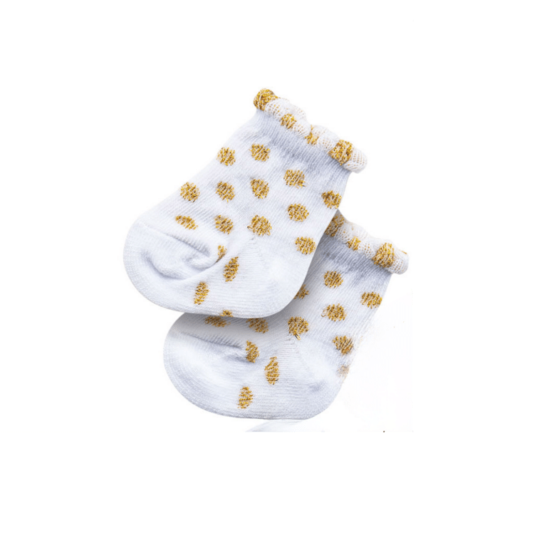 Paire de chaussettes pour poupée – Taille 28 à 35 cm - Vu de face sur fond blanc