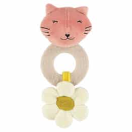 Jouet de dentition – Mlle Chat – Trixie Baby - Vue de face sur fond blanc