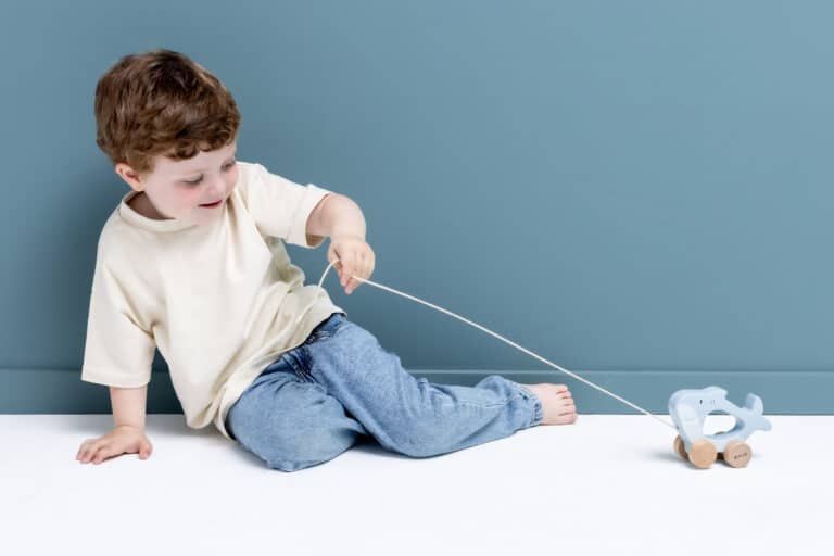 Jouet à tirer en bois Mr Requin – Trixie Baby - Ambiance